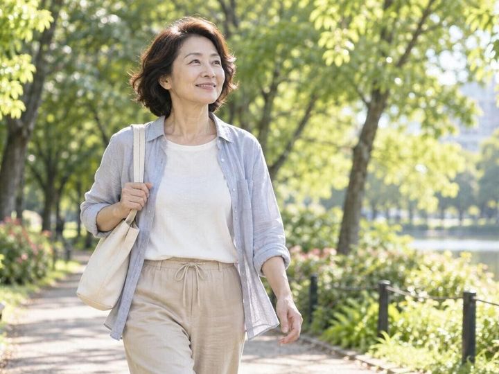 【内科指導医・ケトン食専門家が解説】老後のお金をNISAで積み立てるように、何歳になっても自分で好きな場所に行くための「貯筋」を始めてみませんか？ 40代から始めたい手軽な運動と生活習慣について、分かりやすく解説します。（※オリジナル画像）