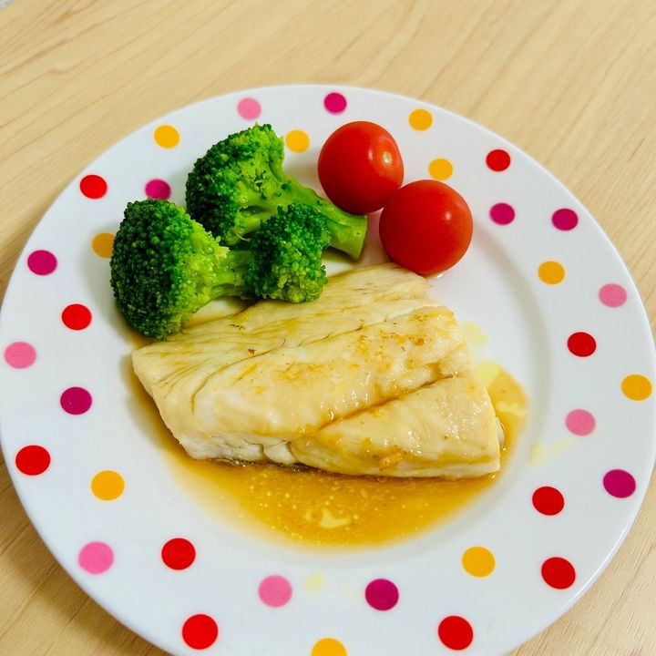 ウマヅラハギのめんつゆ醤油バター焼き