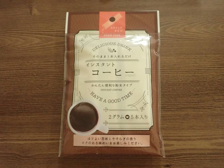 ダイソー：カネ松製茶 インスタントコーヒー 5本入