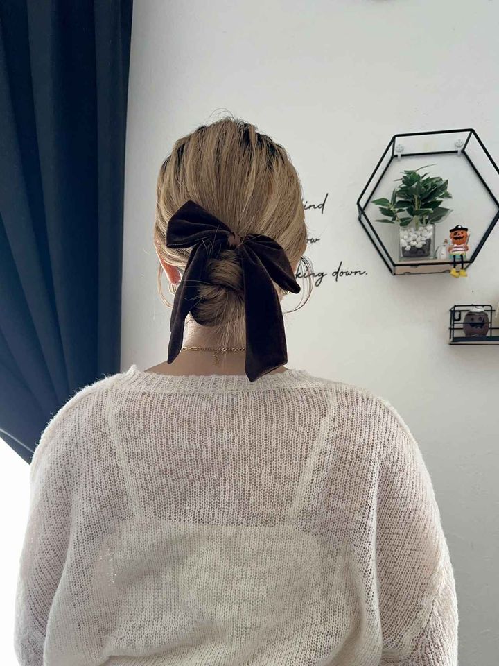画像: お団子ヘアにも◎