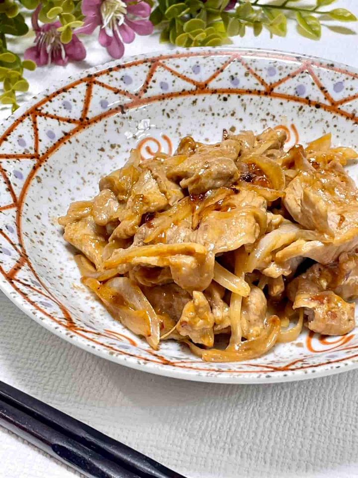 豚肉と玉ねぎのコテコクオイマヨ炒め