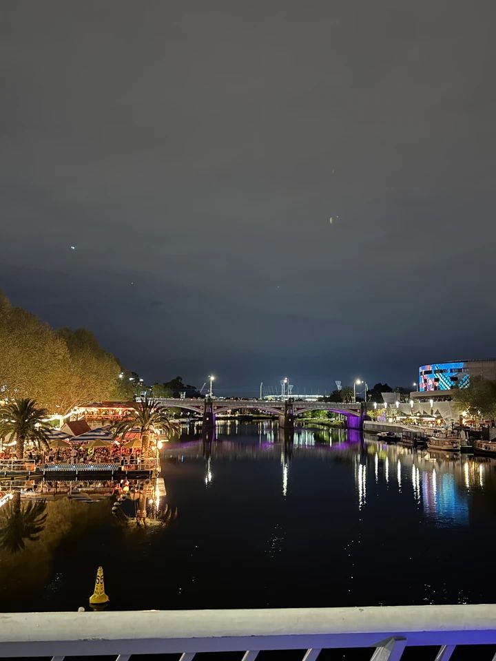 都会と自然が混ざり合う瞬間｜フリンダース駅裏のヤラ川の夜景が綺麗_5