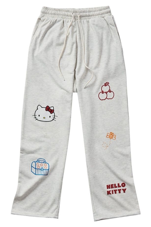 Sanrio characters スウェットパンツ(ハローキティオートミール)