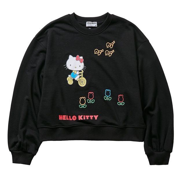 Sanrio charactersスウェット(ハローキティブラック)