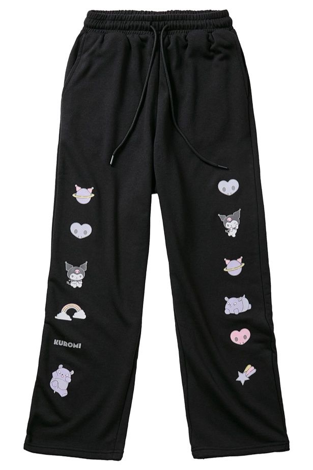 Sanrio characters スウェットパンツ(クロミブラック)