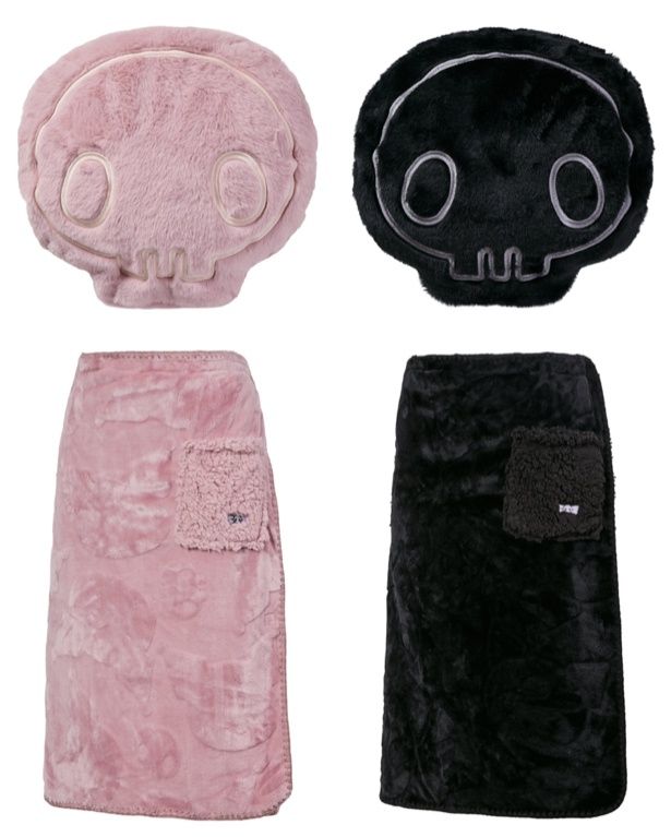 Sanrio characters ラップスカート ポーチ付き(左から、クロミピンクベージュ、クロミブラック)