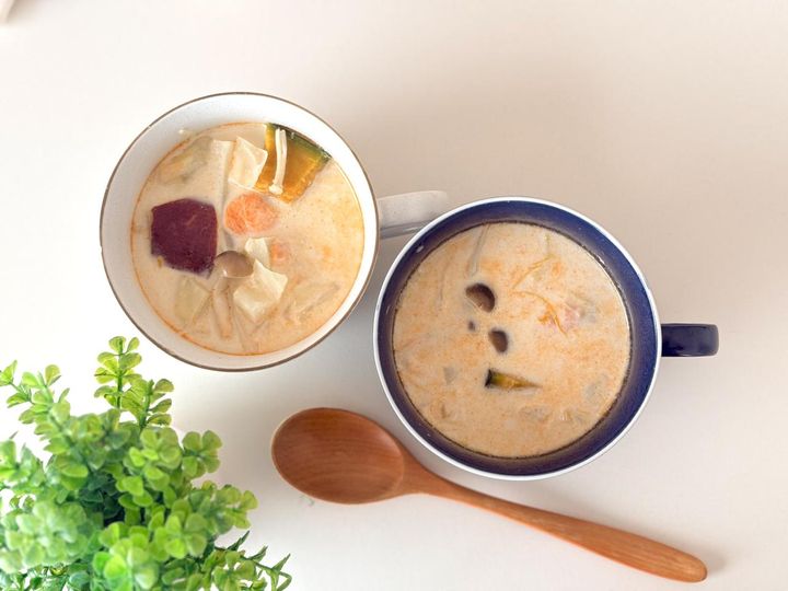画像: 冷凍した具材でスープを作ってみた