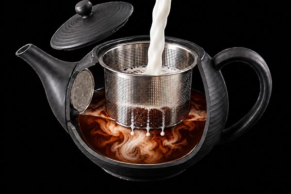 3分で濃厚カフェオレ！ミルクで抽出する「カフェオレ専用バリスタ急須」先行販売中