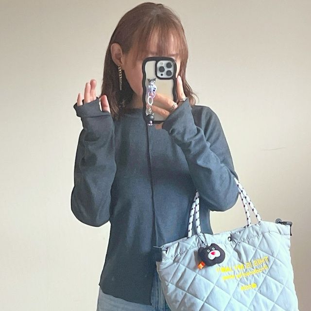 しまむら「前身頃切替Tシャツ」