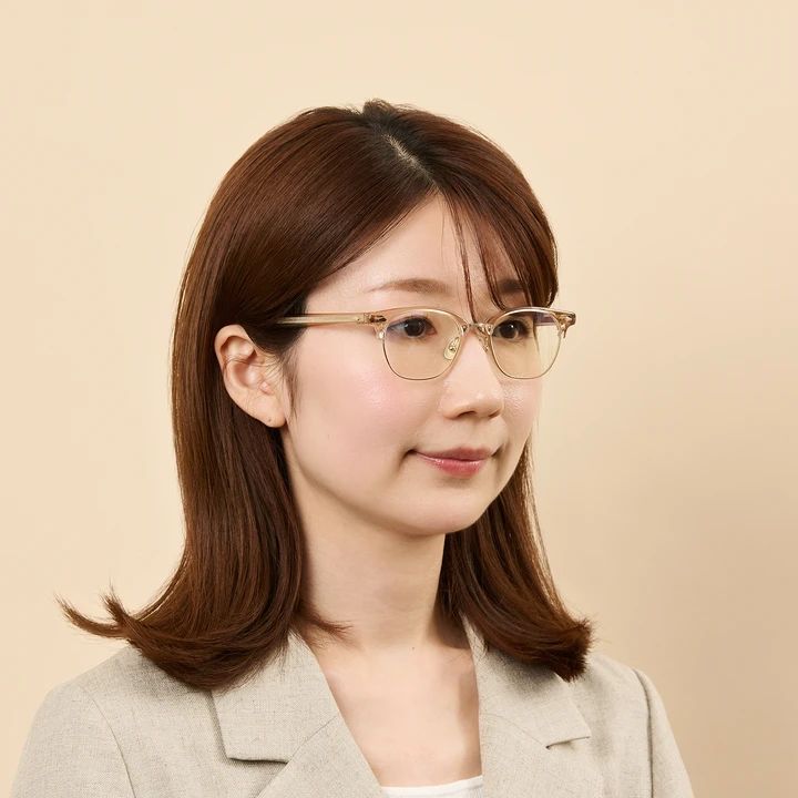 モスコット AYGEN シナモン メガネ 涼顔 着用画像