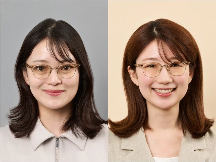 モスコット AYGEN シナモン メガネ 顔タイプでかけ比べ 着用画像