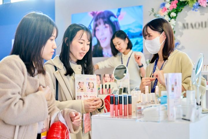 美容イベントのブース