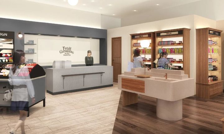 コスメストアの店内風景