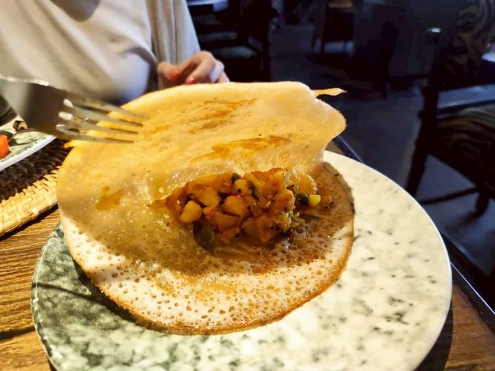 南インド 朝食 クレープ
