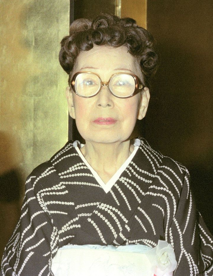 83歳のときの宇野千代、1981（昭和56）年10月14日