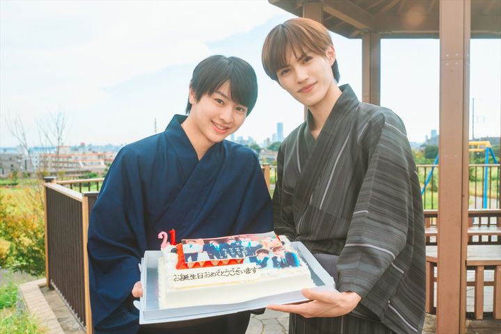ドラマ『修学旅行で仲良くないグループに入りました2』藤本洸大の誕生日サプライズより （C）ABC width=