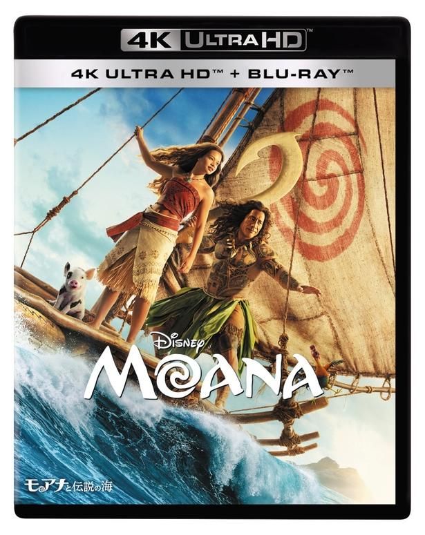 『モアナと伝説の海』4K UHD＋ブルーレイ セットは12月16日(水)発売 『モアナと伝説の海』2026年12月16日（水）ブルーレイ＋DVD セット、4K UHD＋ブルーレイ セット 発売 発売元：ウォルト・ディズニー・ジャパン 発売・販売元：ハピネット・メディアマーケティング デジタル配信中（購入／レンタル） 発売元：ウォルト・ディズニー・ジャパン [c]2026 Disney