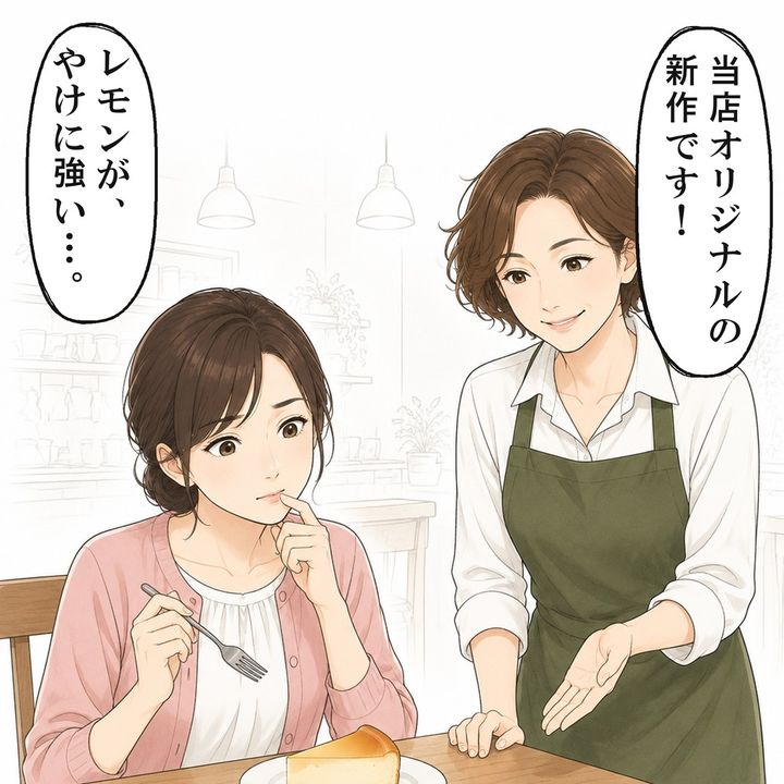 店の新作ケーキは、私のケーキにそっくりな味がしました