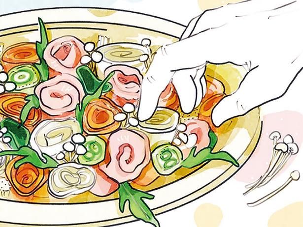 梅干しつゆの花畑鍋 （C）にいざか にいこ／KADOKAWA