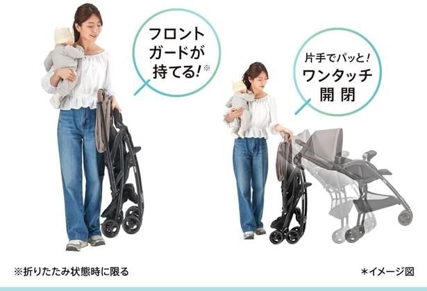 Aprica(アップリカ) A型ベビーカー カルーンエアーメッシュ ACは折りたたみも簡単！ Amazonより