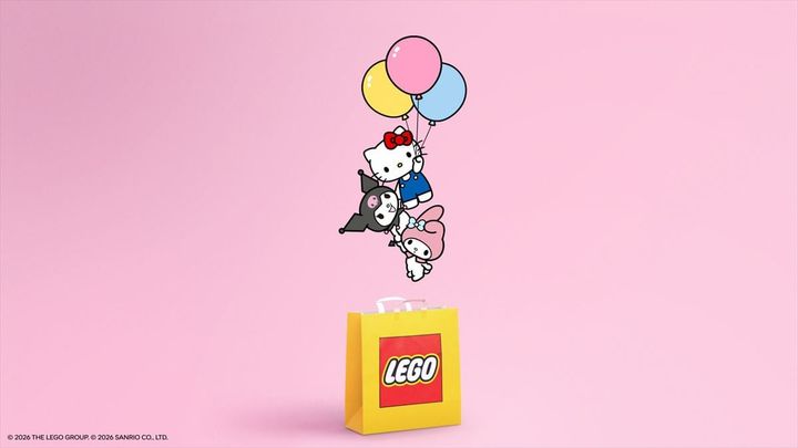 「レゴ サンリオ」のキービジュアル（C）2026 The LEGO Group． （C）2026 SANRIO CO．， LTD． 
