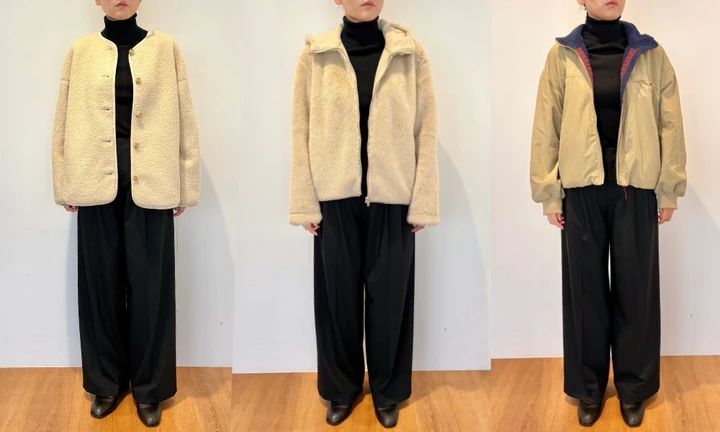 【着回しを比較】キレイめパンツやデニムに合わせるなら？ 5型の着こなし方をチェック