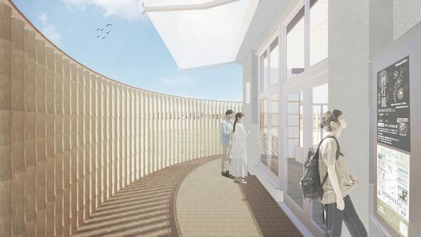 寝屋川市に学生と住民がつくる団地集会所が完成！10年後に張り替える竹ルーバーも