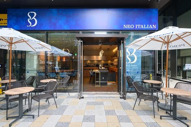 テラス席も気持ちのいい「BLU NERO」