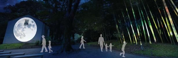 土蔵・竹林プロジェクションマッピング(イメージ) 六義園
