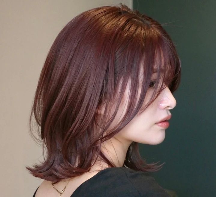 30代ー40代髪型・ミディアムのサイド