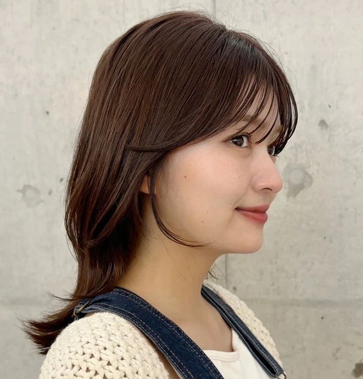 30代ー40代髪型・ミディアムのサイド