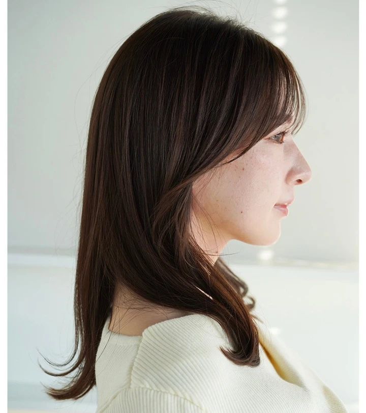 30代ー40代髪型・ミディアムのサイド