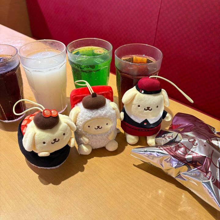 第1弾 ポムポムプリン コラボマスコット付き ソフトドリンク