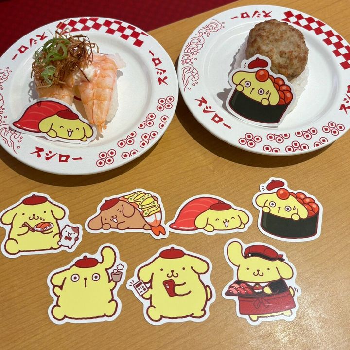ポムポムプリン×スシロー お寿司