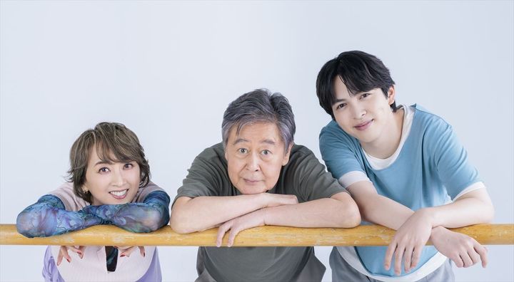 リーディングドラマ『ナビレラ』に出演する（左から）紫吹淳、風間杜夫、吉田仁人 撮影：山本倫子 width=