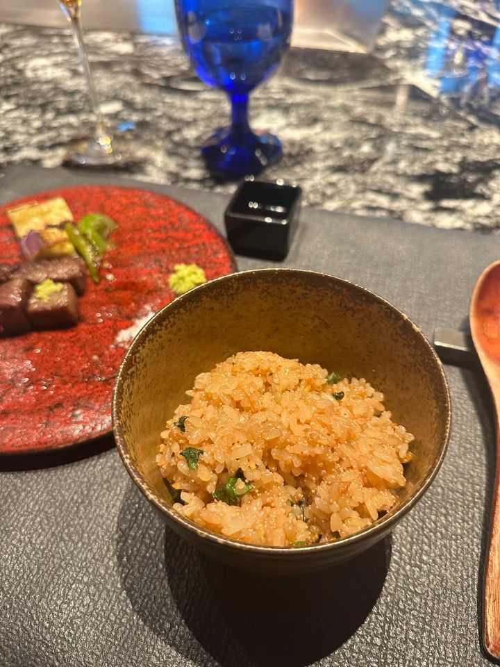 明太子大葉ガーリックライス