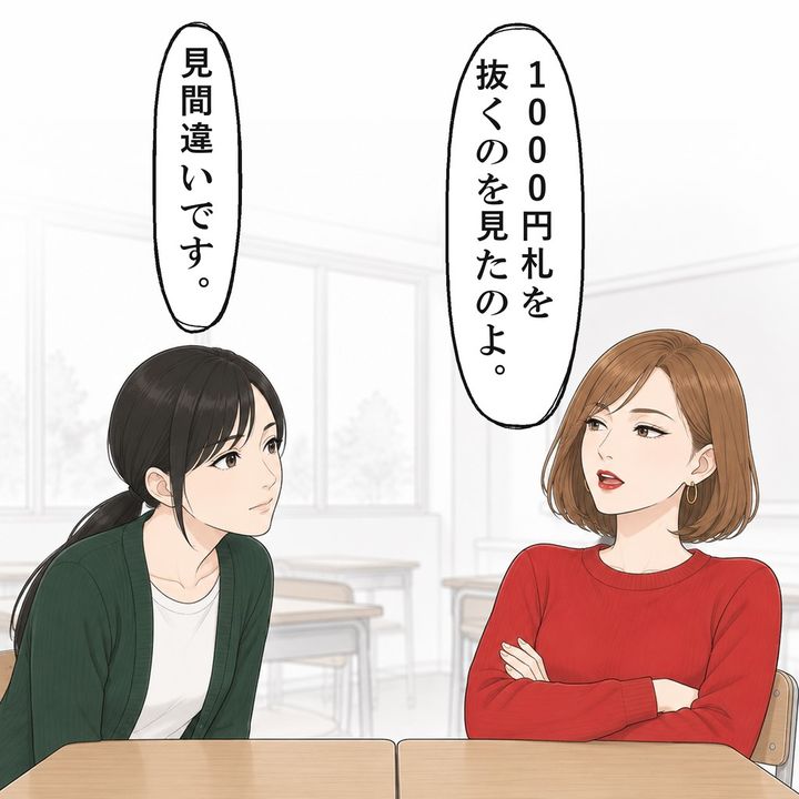 先月この教室で私が抜くのを見たと言い切りました