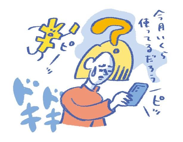 家計簿をつけていない人 イラスト／髙栁浩太郎
