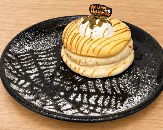 高倉町珈琲のハロウィンフェア！かぼちゃクリームのパンケーキやおばけのリゾットも