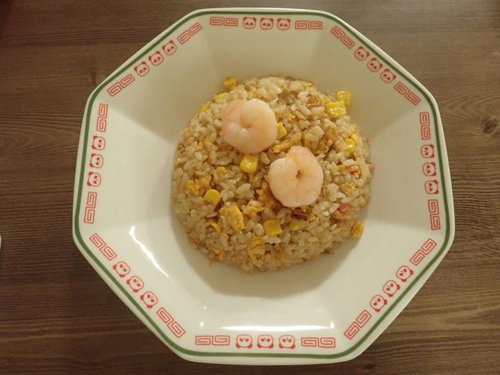 ダイソー：中華チャーハン皿(パンダ)