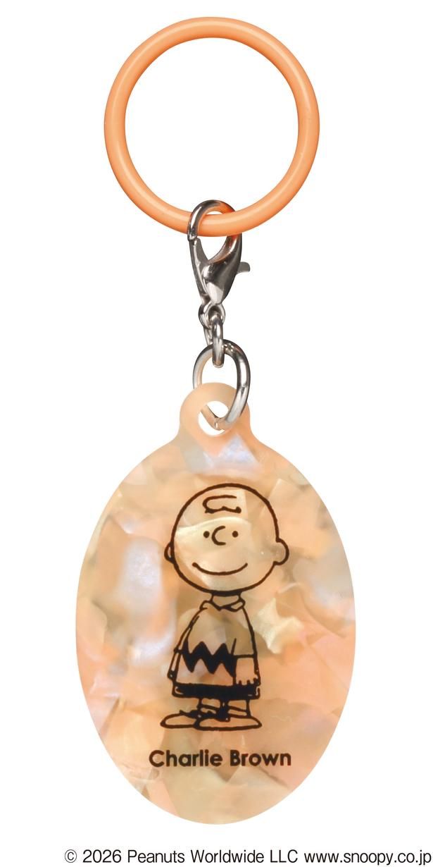 「KOROKORO SNOOPY マーブルアクリルチャーム」チャーリー・ブラウン