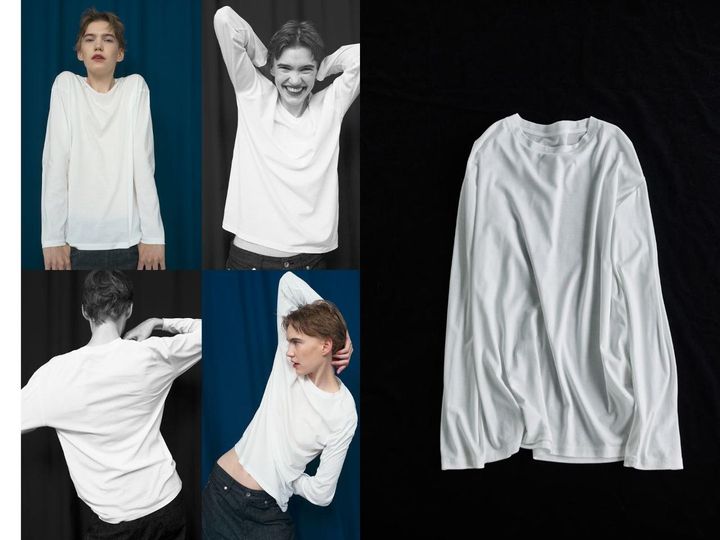 画像: 「THE WHITE CREW NECK TEE」￥11,000 出典：IÉNA35e ANNIVERSAIRE