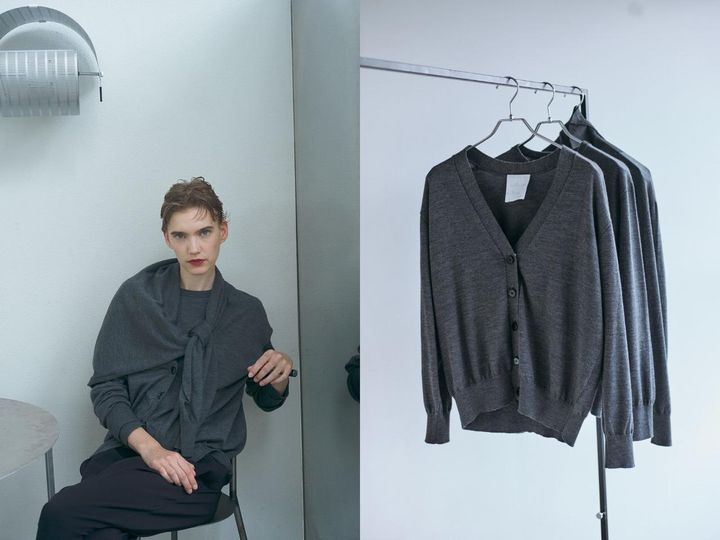 画像: 「THE CREW KNIT」￥24,200、「THE V CARDIGAN」￥26,400、「THE TURTLENECK」￥25,300 出典：IÉNA35e ANNIVERSAIRE