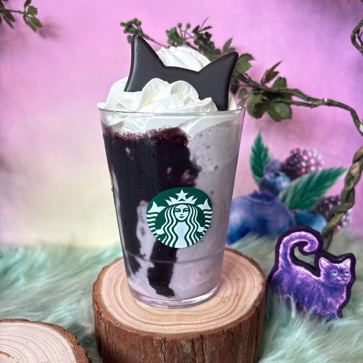 スタバ ブラックベリー ヨーグルト フラペチーノ® 黒耳ver.