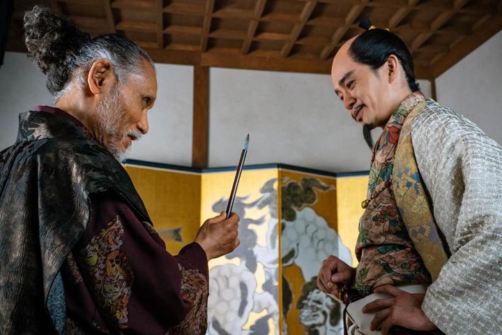 狩野永徳（片岡鶴太郎）／大河ドラマ「豊臣兄弟！」第38回より ©️NHK