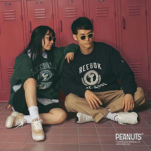 「PEANUTS JOE COOL COLLEGE SWEAT」(各1万2100円)