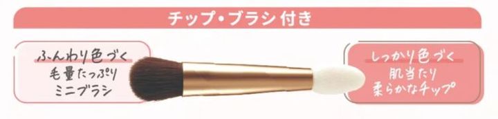 ミニブラシとチップを両端に備えたダブルエンドの付属品