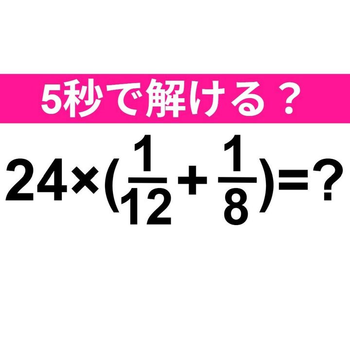 24×(1/12+1/8)=？