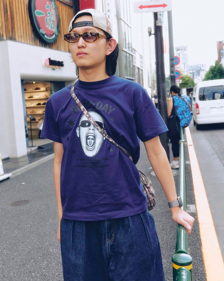【20代スナップ＠原宿】パンツから逆算したアイテムセレクトとスタイリングが光る
