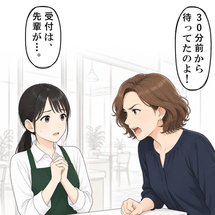 女性は、新人の店員さんに『ベルを渡し忘れた』と詰め寄りました